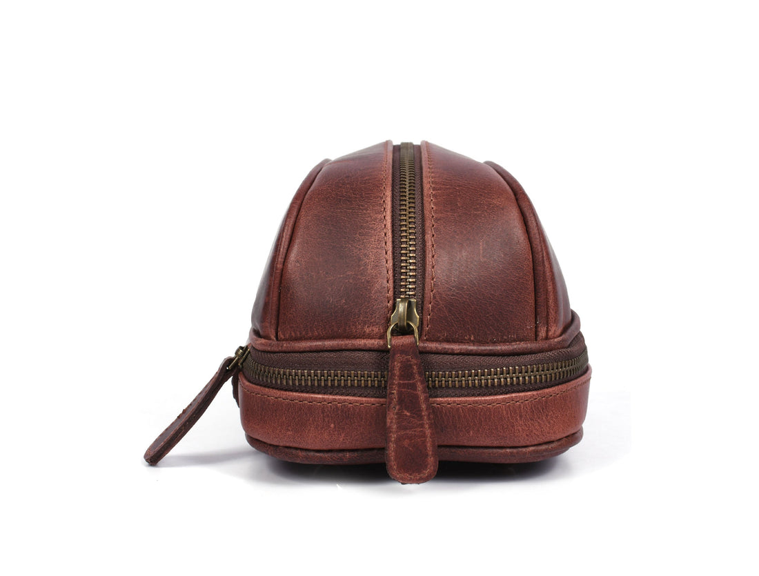 Akron Leather Toiletry Bag - Velora Luxury Fashion