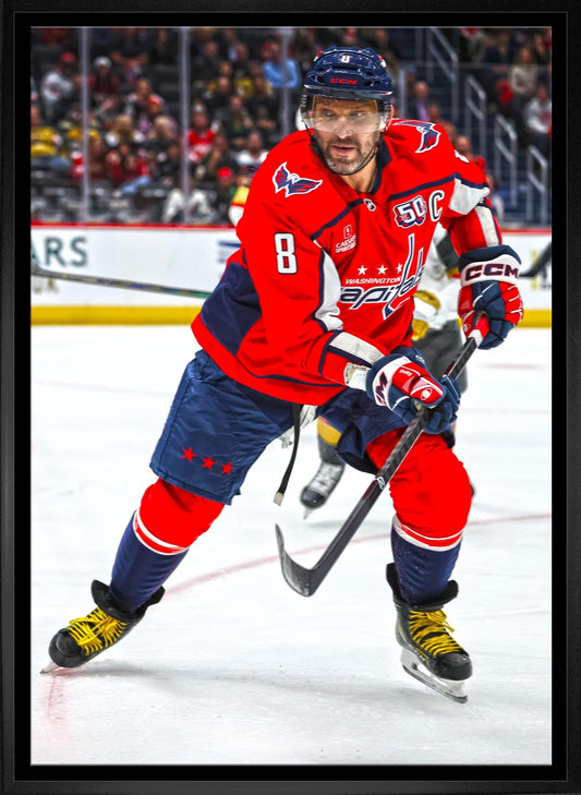 Alexander Ovechkin 20x29 Framed Canvas Washington Capitals - Velora Luxury Fashion