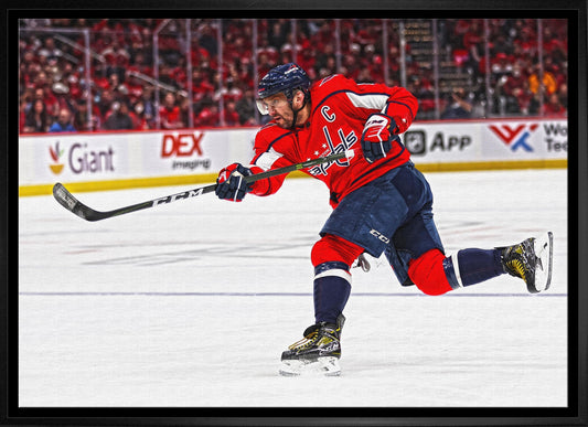 Alexander Ovechkin Washington Capitals Framed 20x29Shooting Canvas - Velora Luxury Fashion