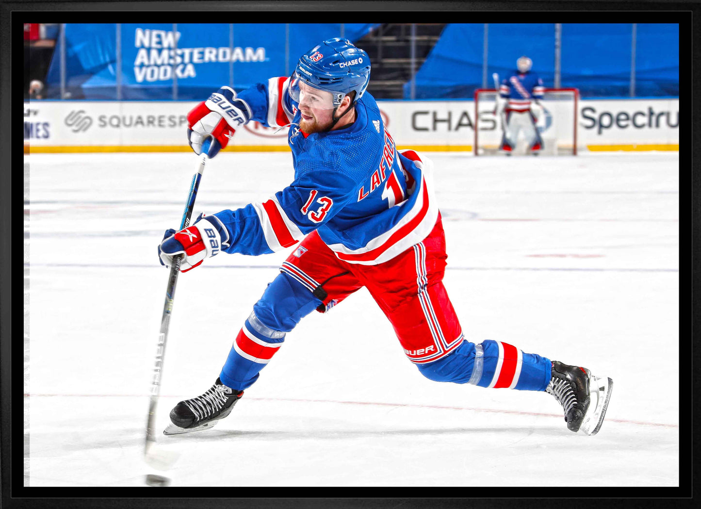 Alexis Lafreniere New York Rangers Framed 20x29 Shooting Canvas - Velora Luxury Fashion