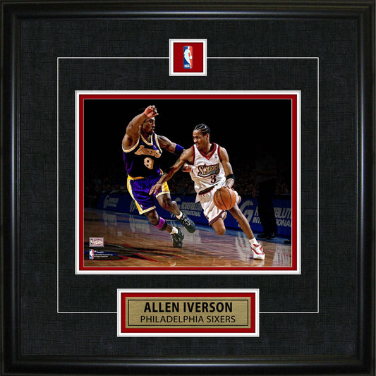 Allen Iverson Framed Pin & Plate Sixers - Velora Luxury Fashion