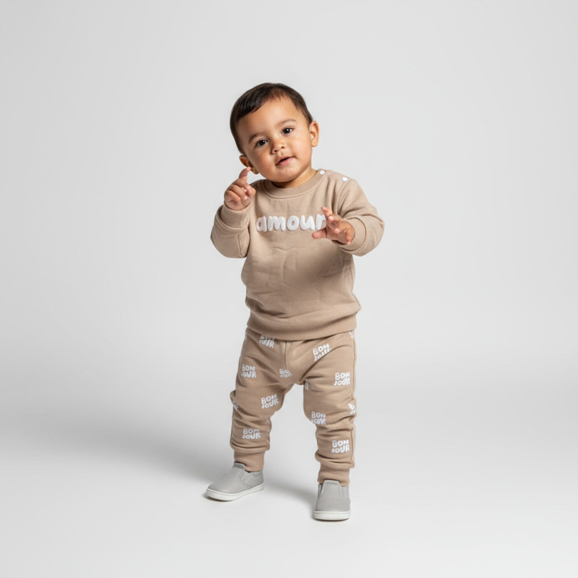 Amour Unisex Cotton Joggers Set - Velora Luxury Fashion
