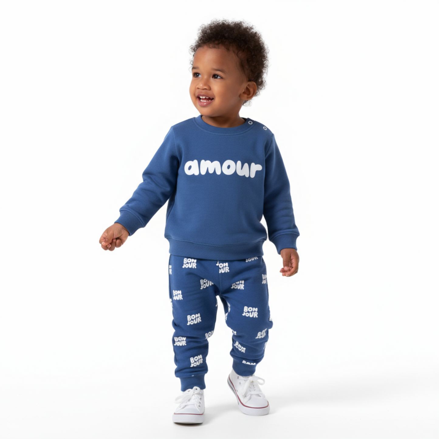 Amour Unisex Cotton Joggers Set - Velora Luxury Fashion