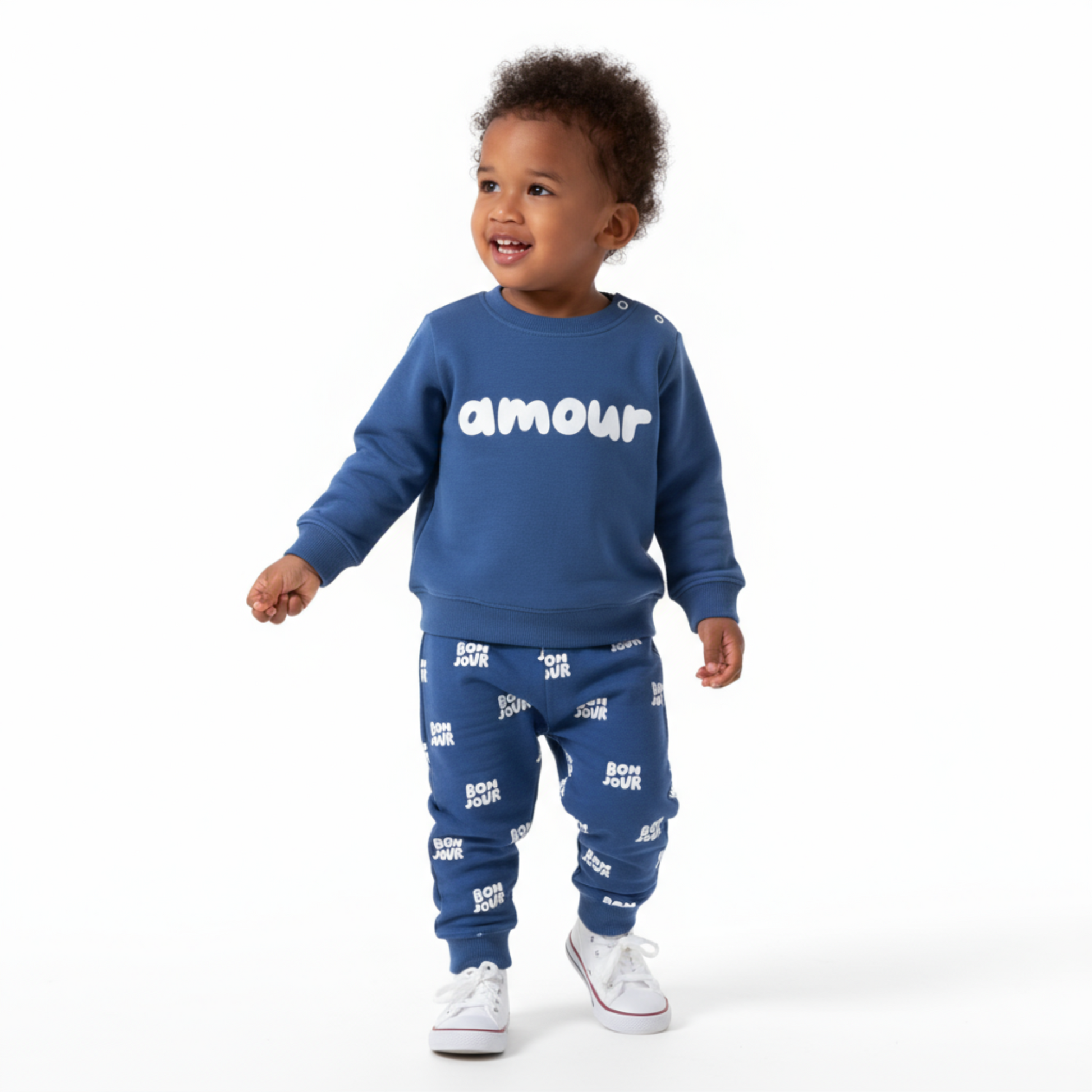 Amour Unisex Cotton Joggers Set - Velora Luxury Fashion