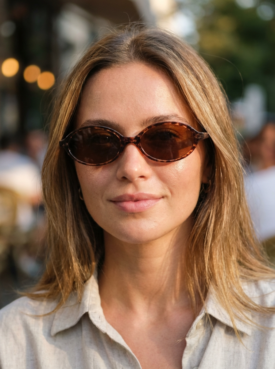Milo – Retro Oval Sunglasses | Bolero Eyewear