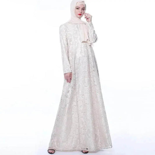 Women's Lace Abaya Dress