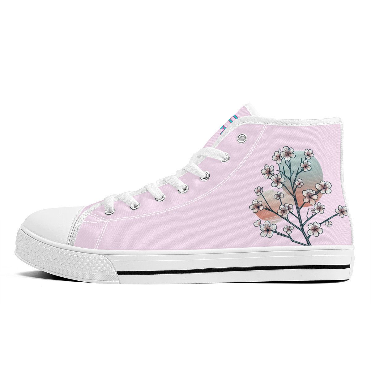 Arctic Sunset Sekura Canvas Hi-Top Shoes - Velora Luxury Fashion