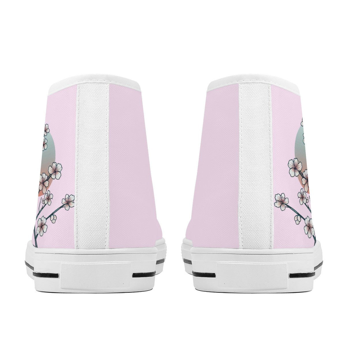 Arctic Sunset Sekura Canvas Hi-Top Shoes - Velora Luxury Fashion