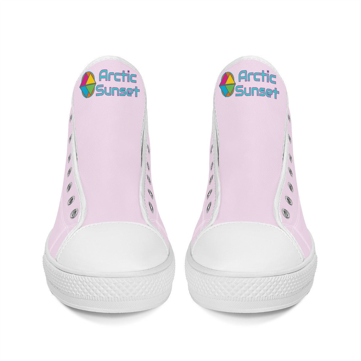 Arctic Sunset Sekura Canvas Hi-Top Shoes - Velora Luxury Fashion