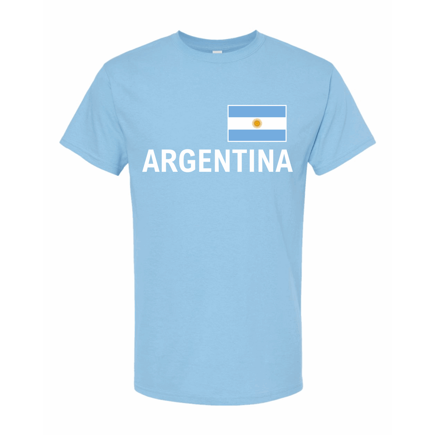 Argentina World Football Fan Tee – Light Blue - Velora