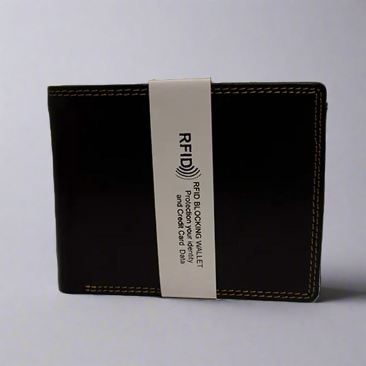 MET Men’s Bi-Fold Flip Coin Wallet Boutique of Leathers/Open Road