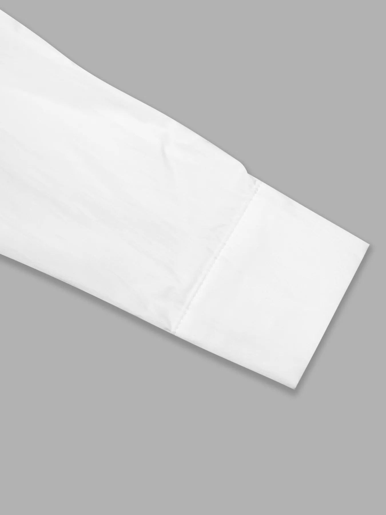 Asymmetric Collared Neck Long Sleeve Shirt - Velora Luxury Fashion