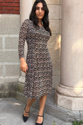 Audrey Floral Stretch Fit & Flare Dress - Velora Luxury Fashion