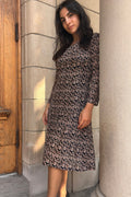 Audrey Floral Stretch Fit & Flare Dress - Velora Luxury Fashion