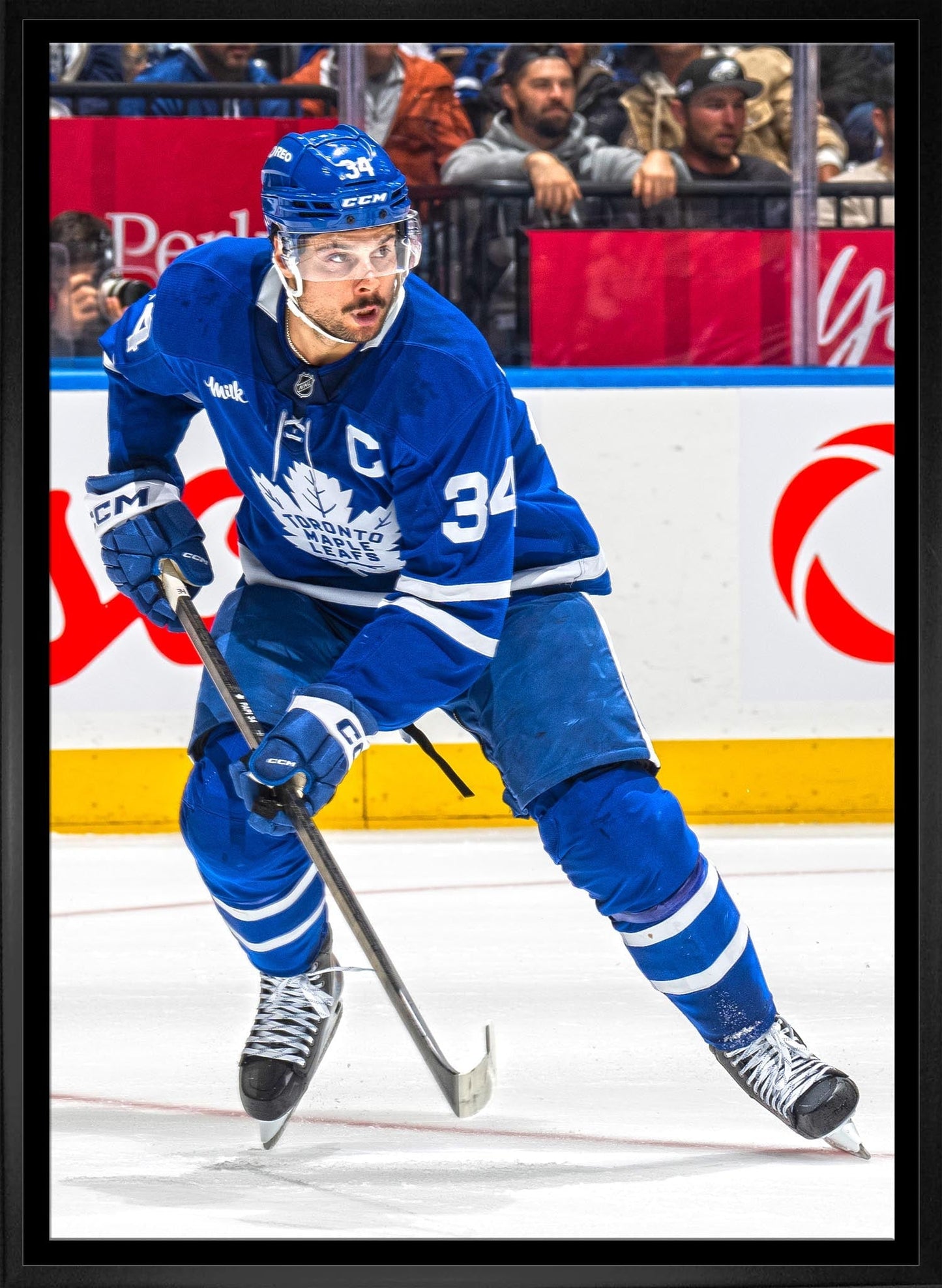 Auston Matthews 20x29 Framed Canvas Toronto Maple Leafs - Velora Luxury Fashion
