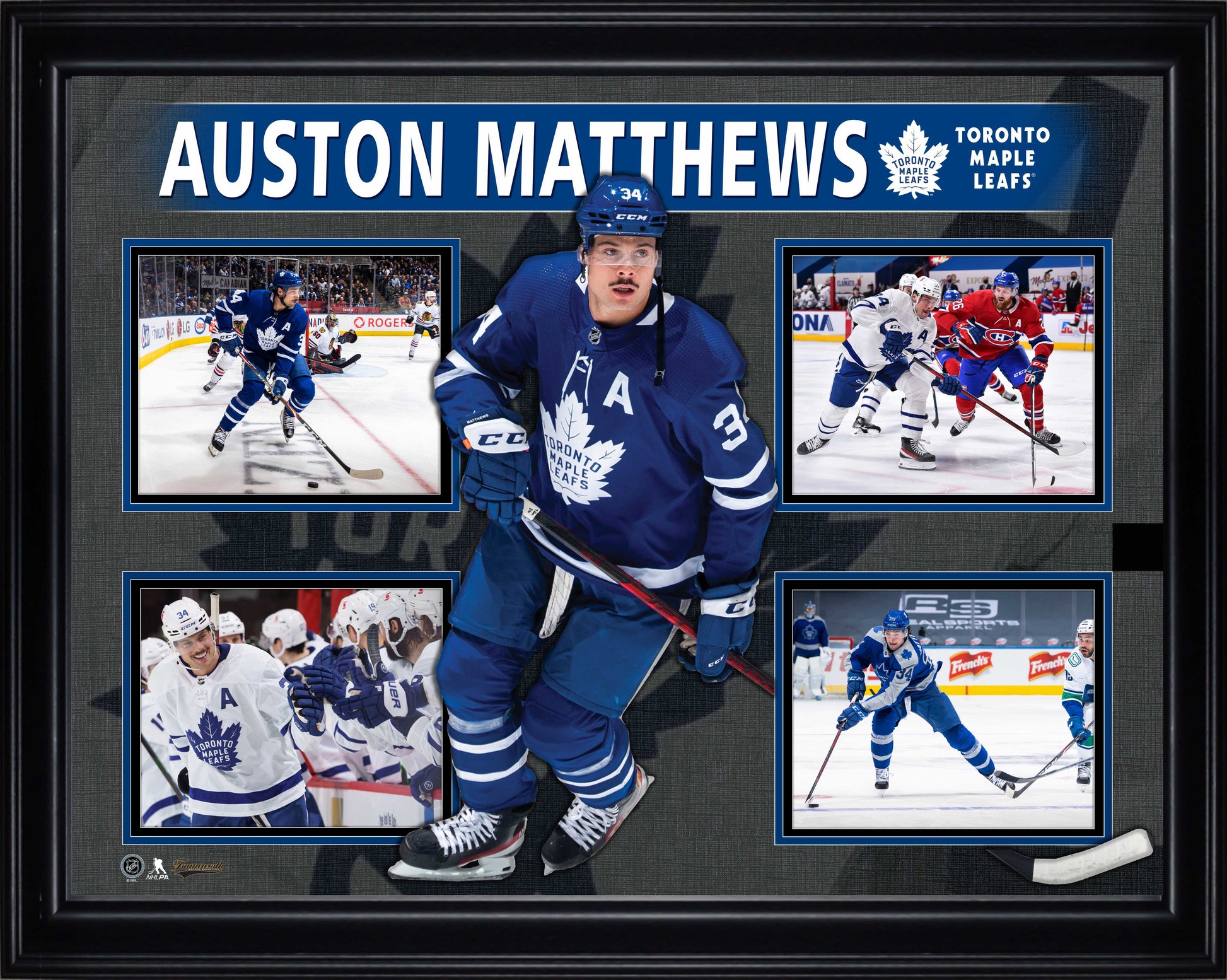 Auston Matthews Framed 4 Photo Collage - Velora Luxury Fashion