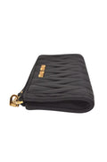 Authentic MIU MIU Vintage Matelasse Leather Coin Case Purse Black 8330L - Velora Luxury Fashion