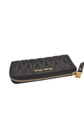 Authentic MIU MIU Vintage Matelasse Leather Coin Case Purse Black 8330L - Velora Luxury Fashion
