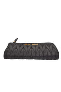 Authentic MIU MIU Vintage Matelasse Leather Coin Case Purse Black 8330L - Velora Luxury Fashion