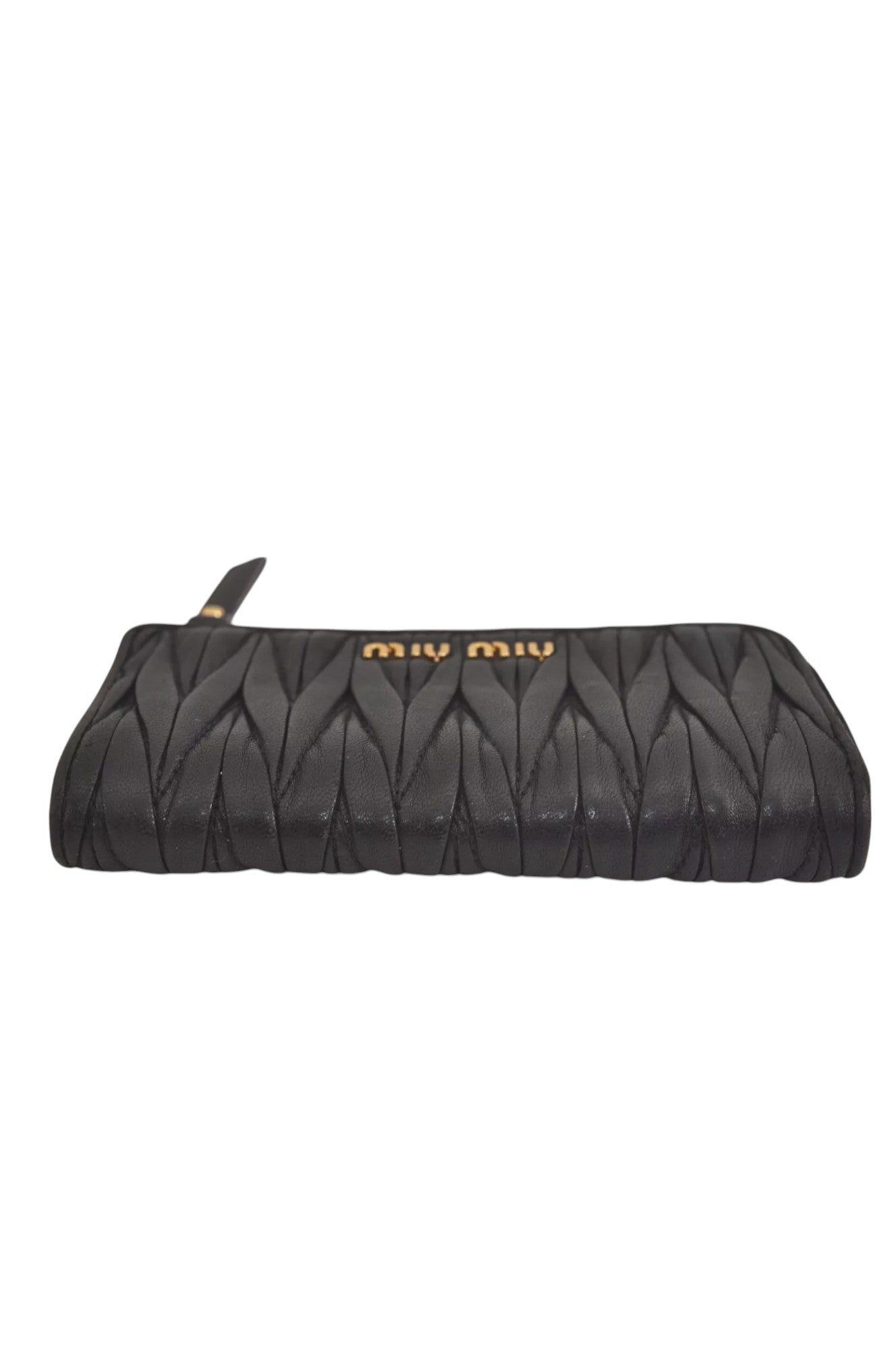 Authentic MIU MIU Vintage Matelasse Leather Coin Case Purse Black 8330L - Velora Luxury Fashion