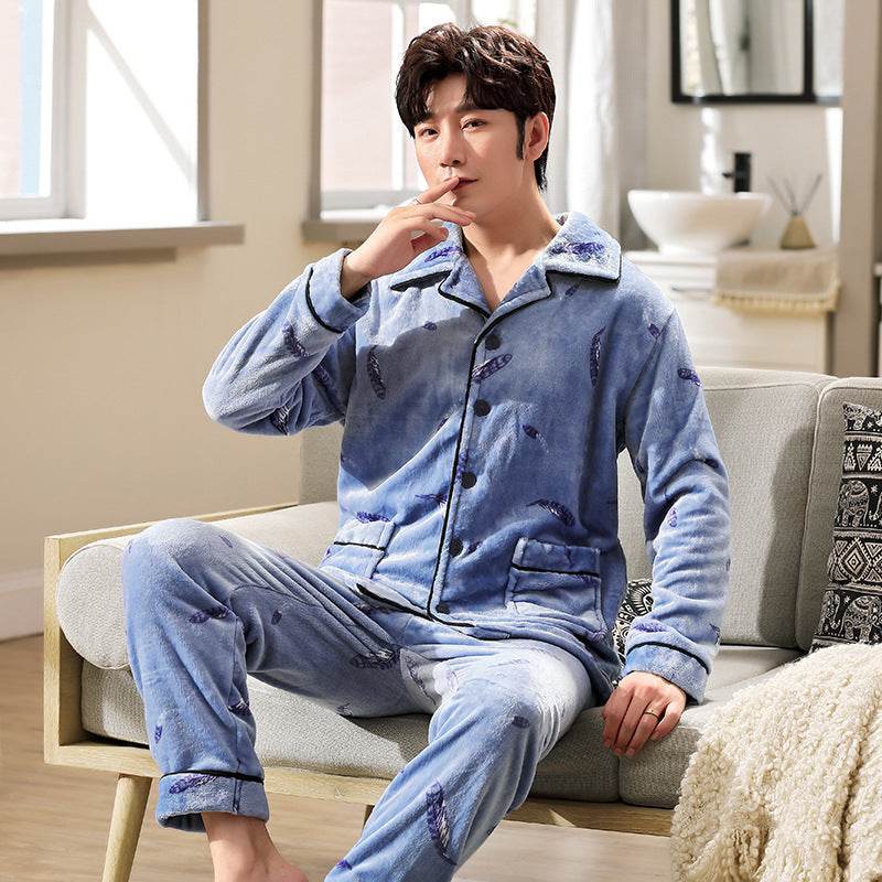 Autumn Pajamas – Flannel Trousers Sleepwear for Young Men EX-STOCK Canada