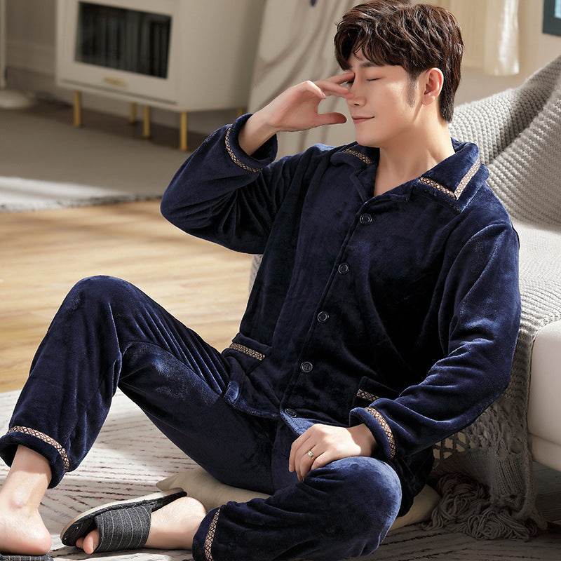 Autumn Pajamas – Flannel Trousers Sleepwear for Young Men EX-STOCK Canada