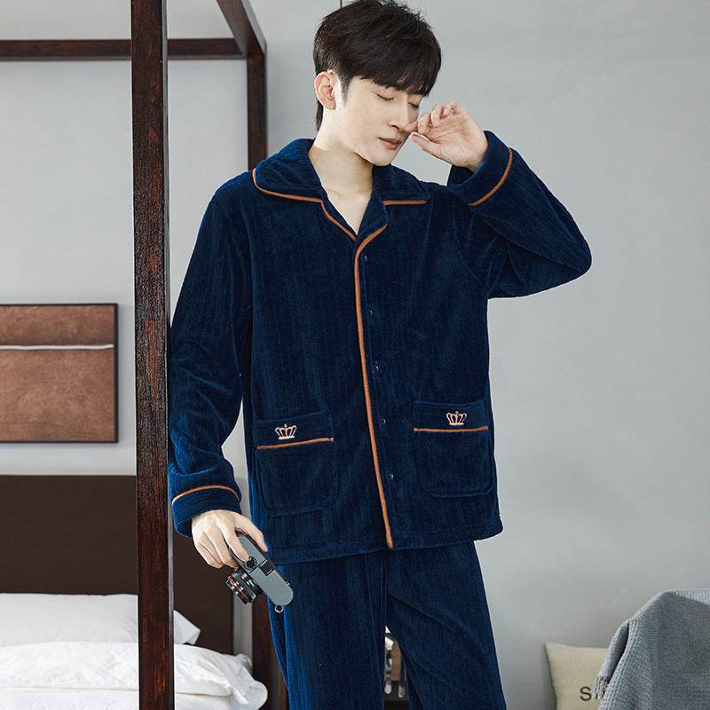 Autumn Pajamas – Flannel Trousers Sleepwear for Young Men EX-STOCK Canada
