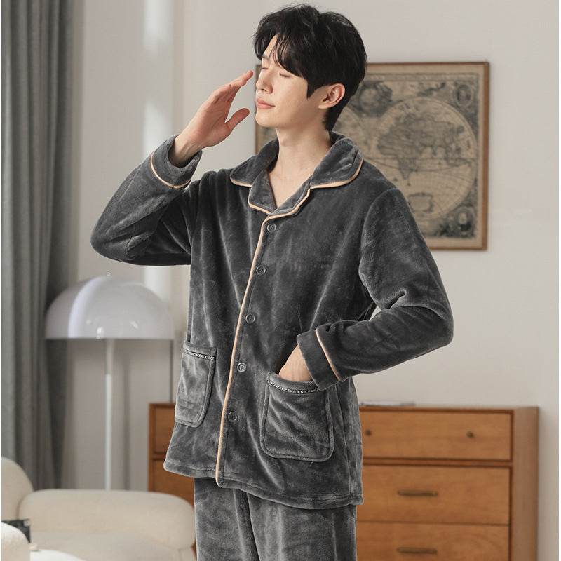 Autumn Pajamas – Flannel Trousers Sleepwear for Young Men EX-STOCK Canada