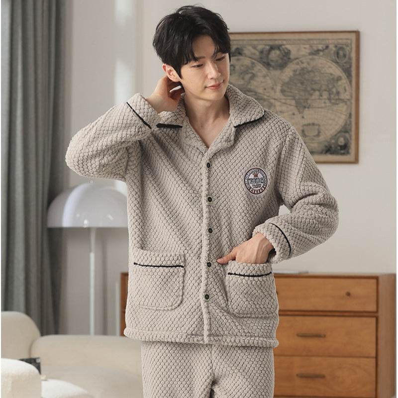 Autumn Pajamas – Flannel Trousers Sleepwear for Young Men EX-STOCK Canada