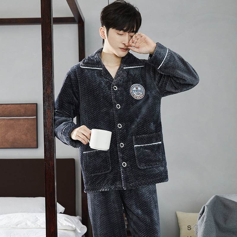 Autumn Pajamas – Flannel Trousers Sleepwear for Young Men EX-STOCK Canada