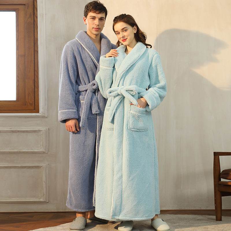 Velvet Nightgown – Super Thick Flannel Sleepwear for Couples EX-STOCK Canada