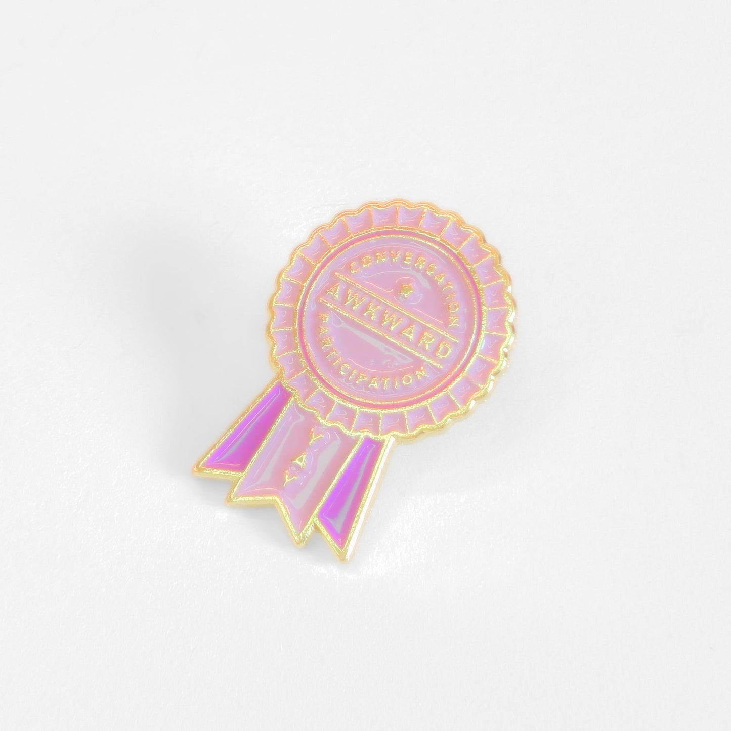 Awkward Conversation Participation (Award Ribbon) | Collectible Pin - Velora
