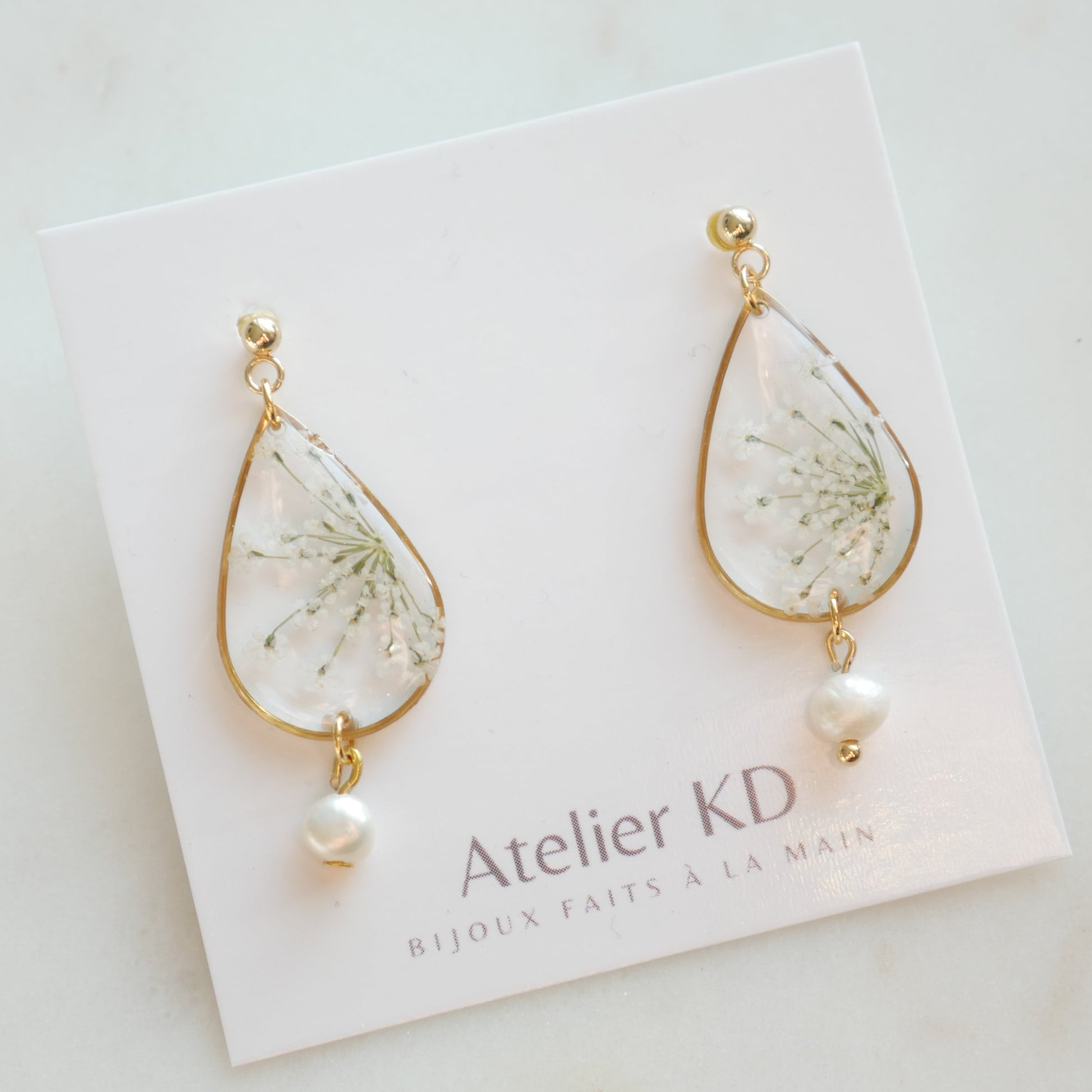 Boucles d'oreilles Perla - goute (moyen) - Velora