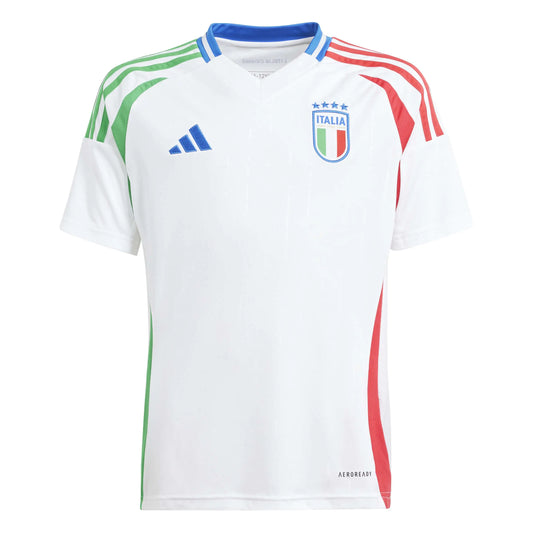 Adidas Italy Youth 2024 Away Kit - White