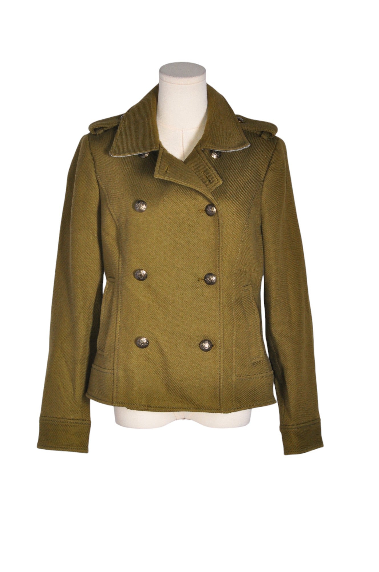 BANANA REPUBLIC Women Peacoats Regular fit in Green - S - Velora Luxury Fashion