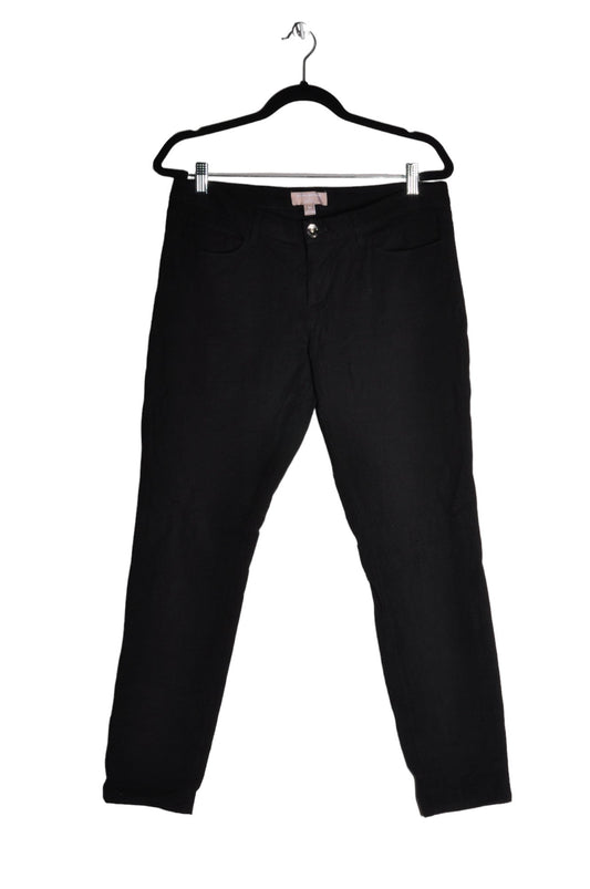 BANANA REPUBLIC Women Work Pants Regular fit in Black - 10 - Velora Luxury Fashion