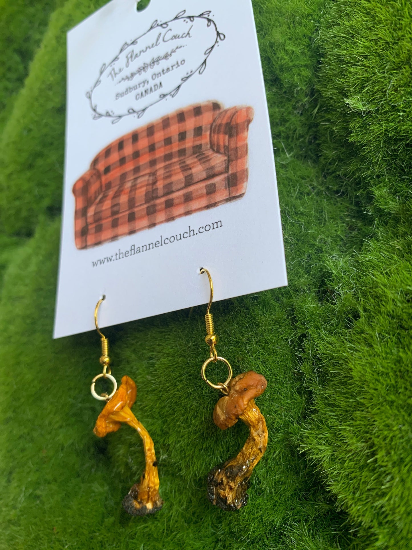 Wild Ontario Mushrooms Earrings www.Shopthatapp.com