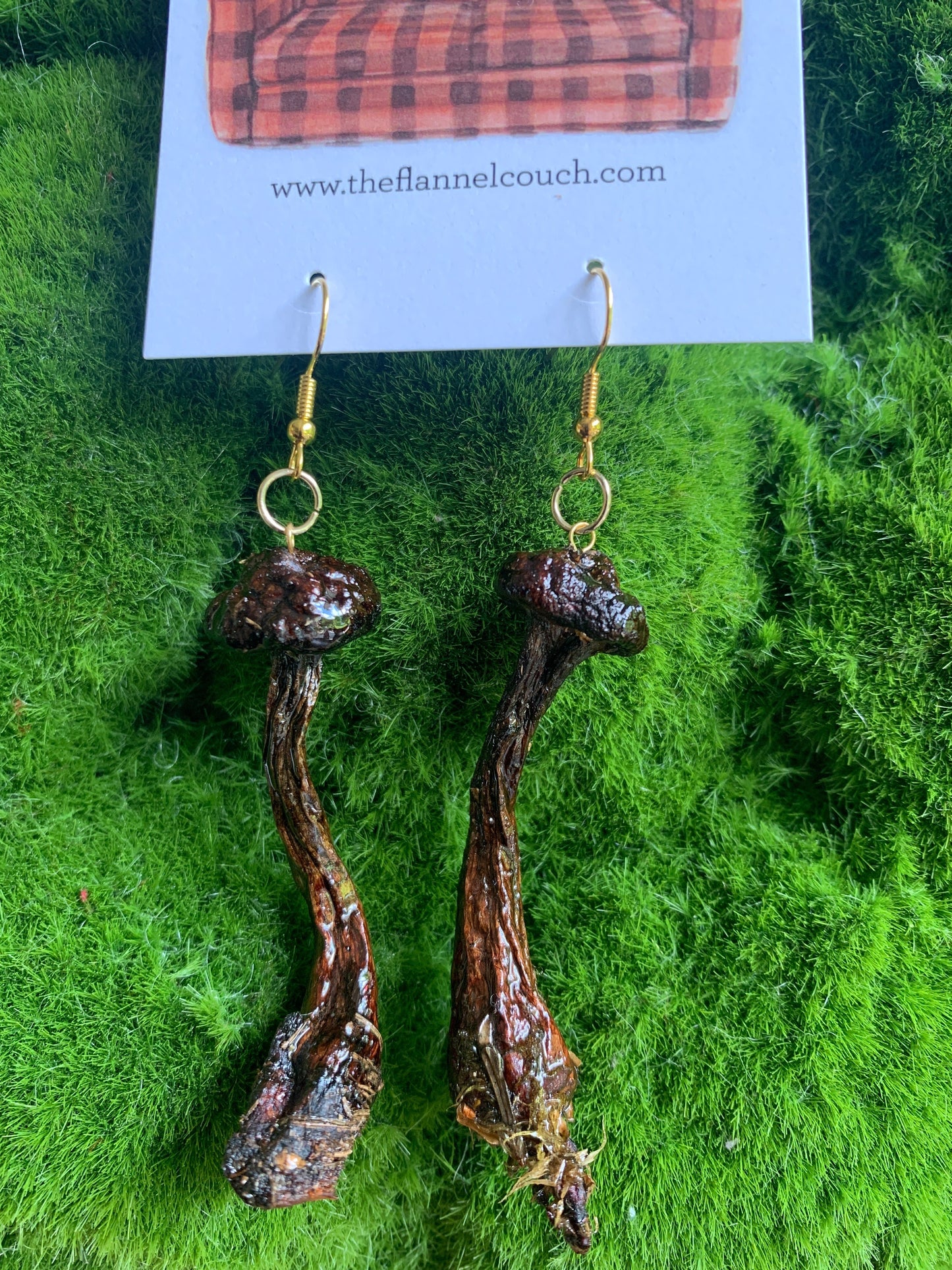 Wild Ontario Mushrooms Earrings www.Shopthatapp.com
