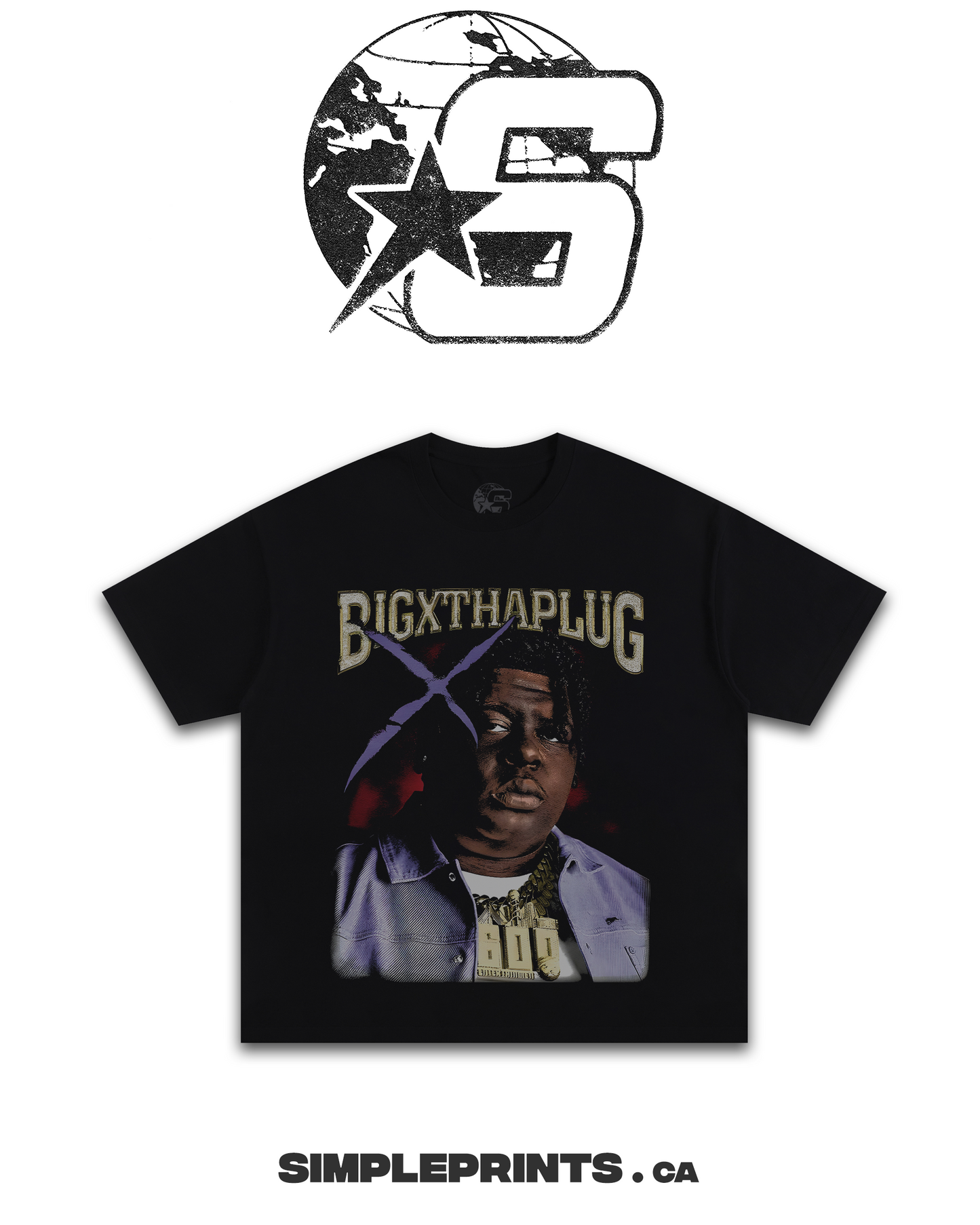 BIG X Graphic T-Shirt - Velora Luxury Fashion