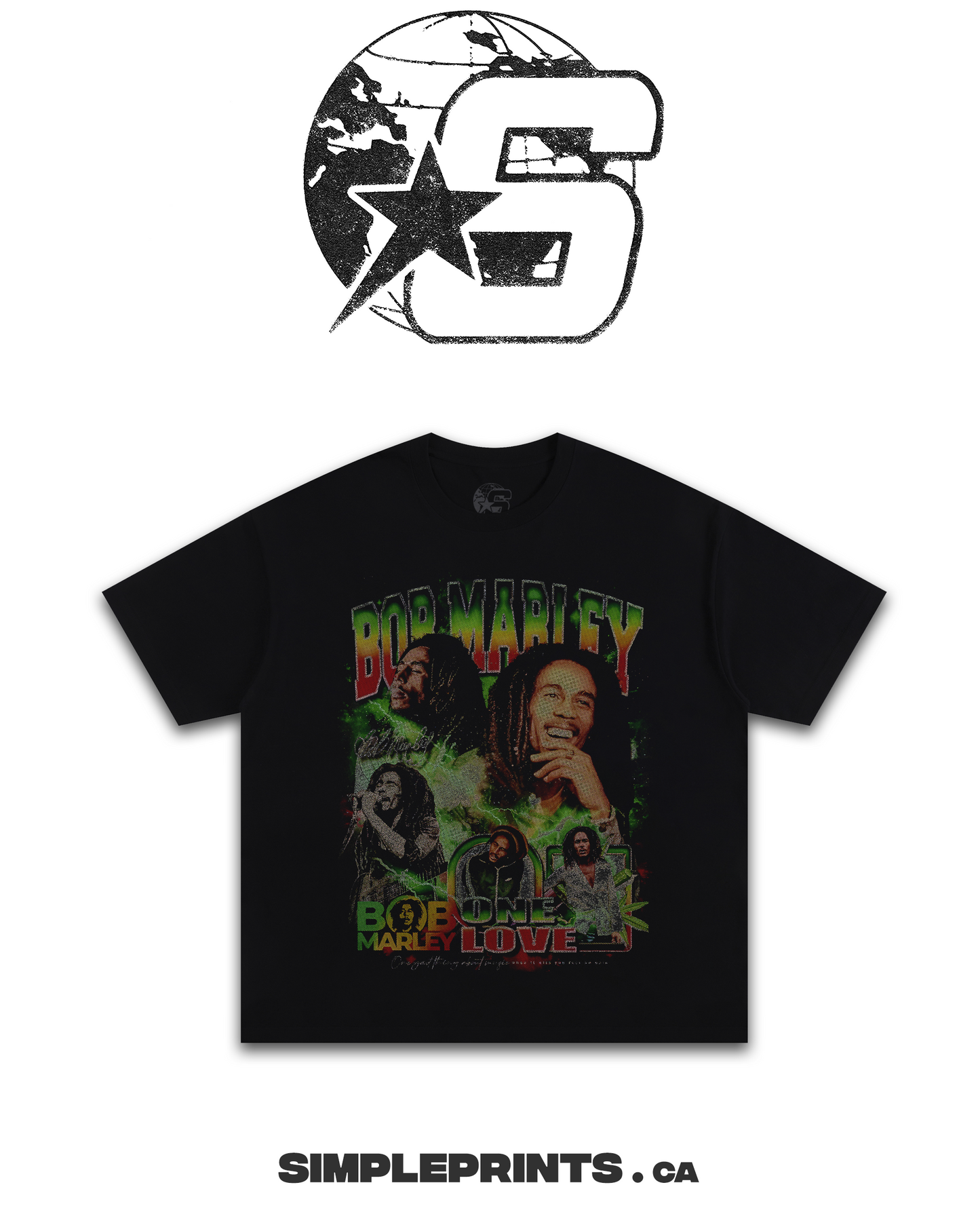 BOB MARLEY Graphic T-Shirt - Velora Luxury Fashion