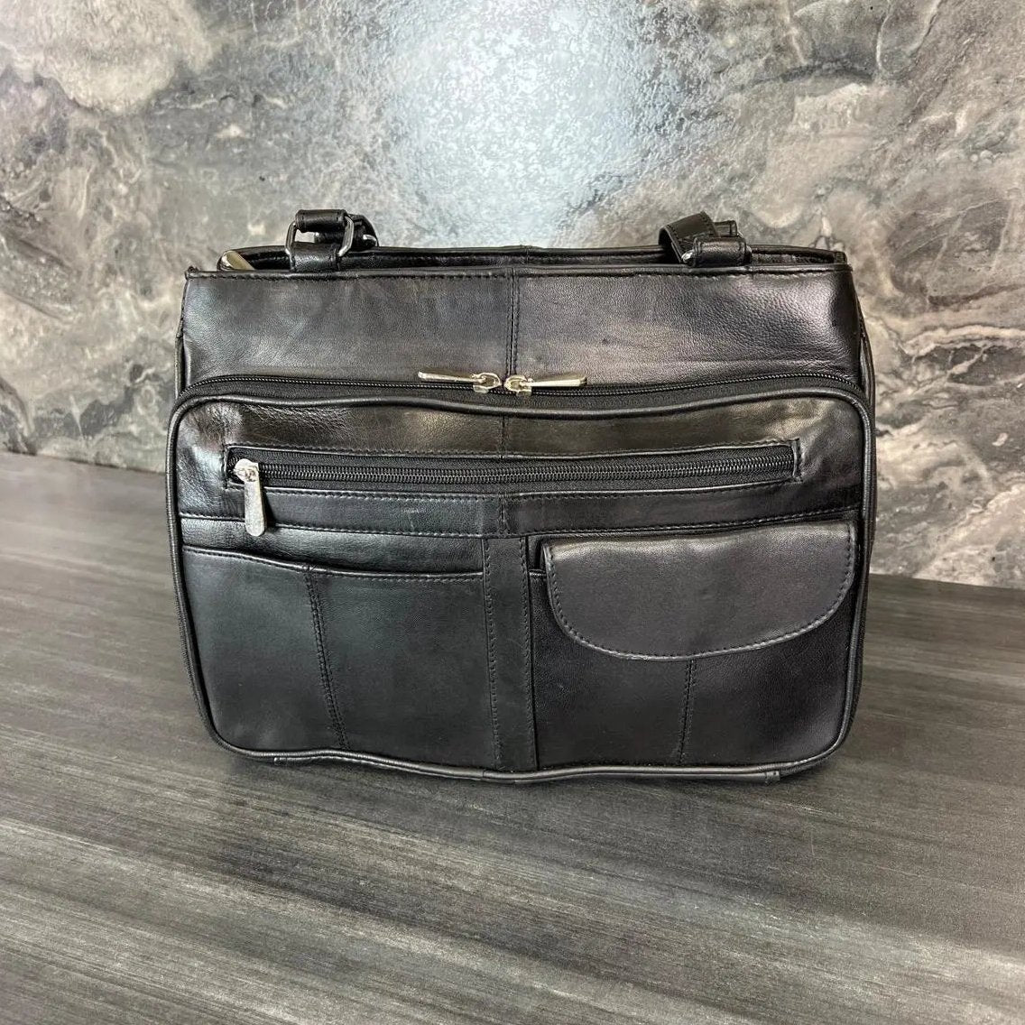 BOL 2 Handle Leather Bag - Velora Luxury Fashion