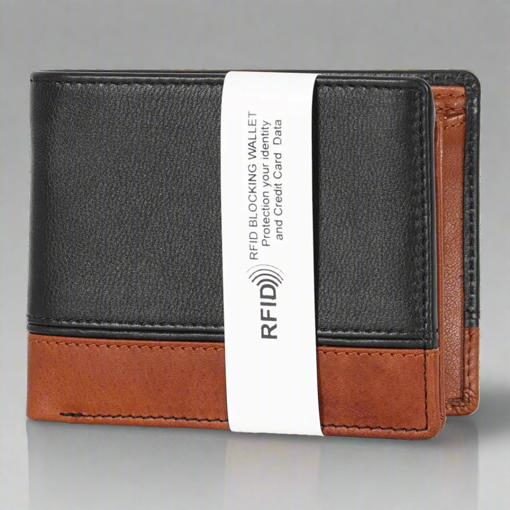 BOL Bi Fold Wallet Black/Brown - Velora Luxury Fashion