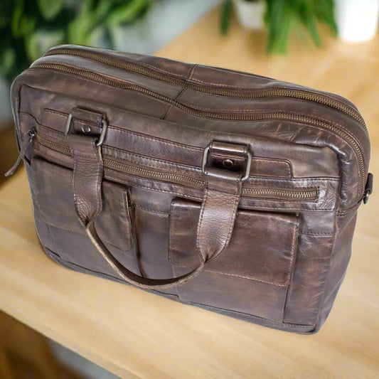 BOL Brown Commuter Laptop Bag Boutique of Leathers/Open Road