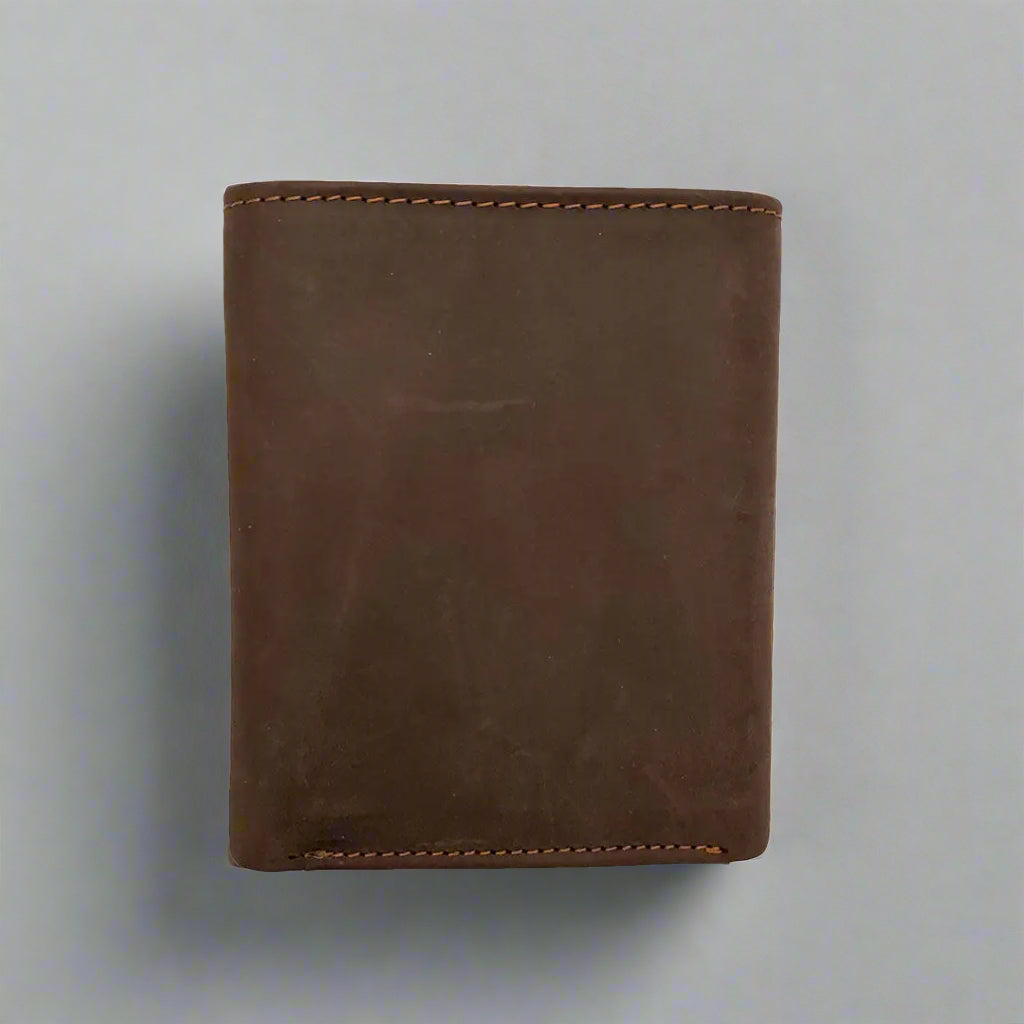BOL Men's Centre Wing Trifold Leather RFID Wallet - Velora Luxury Fashion