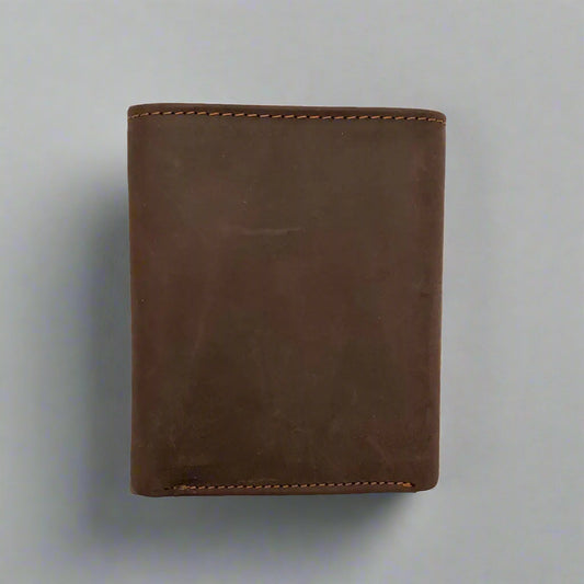 BOL Men's Centre Wing Trifold Leather RFID Wallet - Velora Luxury Fashion