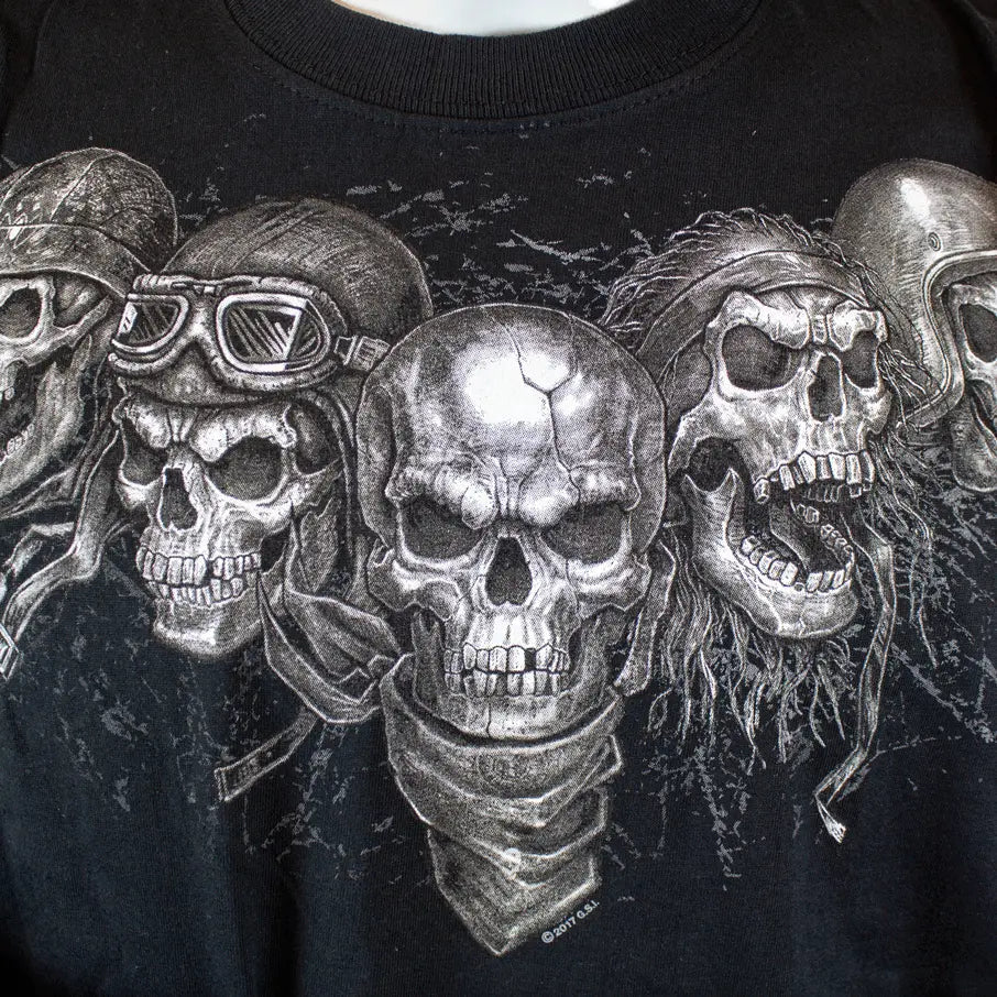 BOL Men's Five Skulls Long Sleeve Shirt - Velora Luxury Fashion