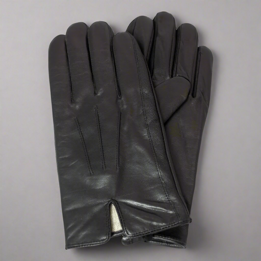 BOL Men's Knit Lining Leather Gloves - Velora Luxury Fashion