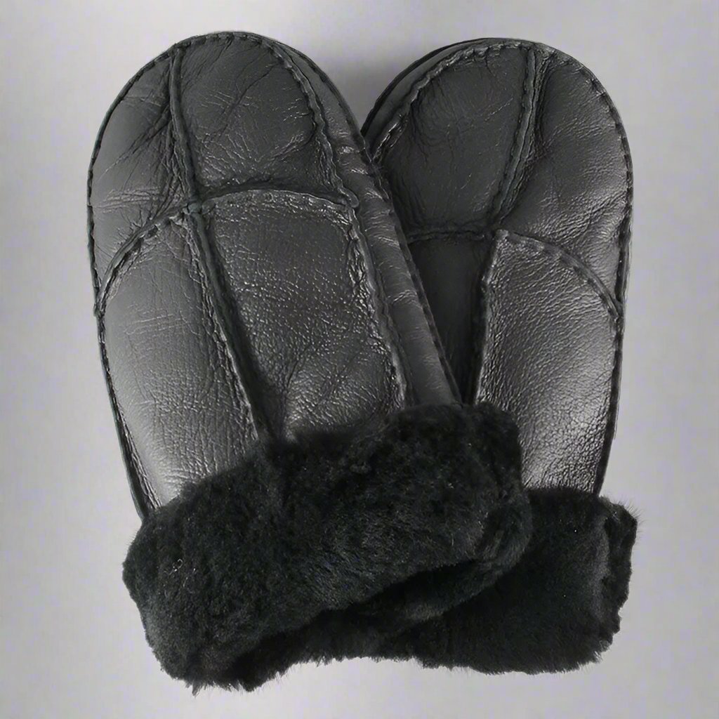 BOL Men's Shearling Leather Mittens - Velora Luxury Fashion