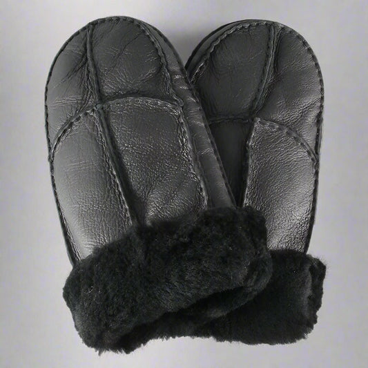 BOL Men's Shearling Leather Mittens - Velora Luxury Fashion