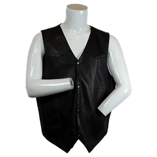 BOL Men's Sheepskin Fashion Leather Vest - Velora Luxury Fashion